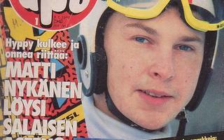 Apu  08. 01 1988, Matti Nykänen, artikkeli.