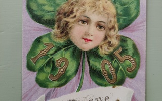 Vanha postikortti uusivuosi 1905