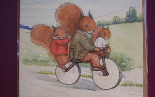 Margaret Tempest oravat pyöräilemässä tk plus kuori