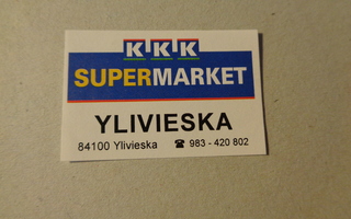 TT-etiketti K Supermarket Ylivieska