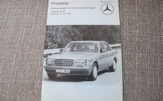 1985 Mercedes-Benz hinnasto esite - 30 - Saksa