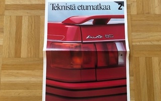Lehti / esite Audi Teknistä etumatkaa 2/1987
