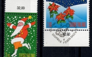 1995 joulupostimerkit ep-leimalla