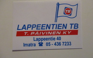 TT ETIKETTI - IMATRA LAPPEENTIEN TB T.PÄIVÄNEN KY H-3377