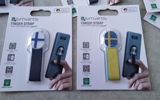4Smarts älypuhelinpidike Suomen ja Ruotsin 2kpl. Uudet