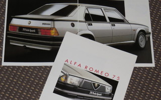 1988 Alfa Romeo 75 esite - KUIN UUSI