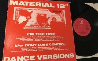 Material 12" Im the one dance versions 1982 US Elektra