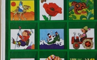 Kreikankielinen värikäs lasten kuvakirja. Kovakantinen