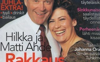 Me Naiset n:o 48 2001 Hilkka & Matti. Pirjo. Bo Kaspers.