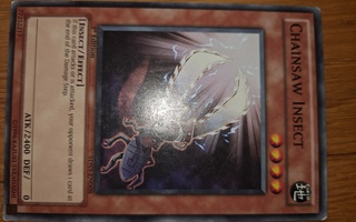 1996 Yu-Gi-Oh 1st Edition Chainsaw Insect card