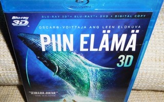 Piin Elämä 3D [3D Blu-ray + Blu-ray + DVD]