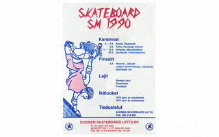 Skateboard SM – Juliste (1990)