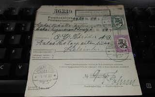 Humaljoki m-17 postiosoituksella 1928 PK450/5