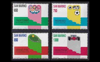 San Marino 1412-5 ** Urheilu olympialaiset jalkapallo (1989)