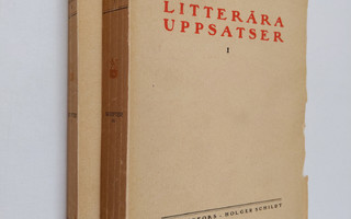 Werner Söderhjelm : Litterära uppsatser 1-2 : Skrifter IX-X