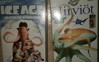 VHS videokasetti Hirviöt ja Ice Age, 2 kpl
