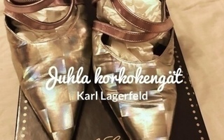Juhla korkokengät Karl Lagerfeld k. 37-37,5