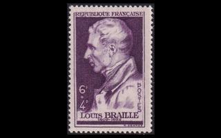 Ranska 808 ** Louis Braille (1948)