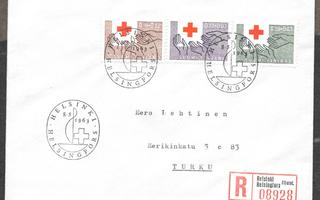 Punainen risti 1963 FDC (LAPE 568-570)