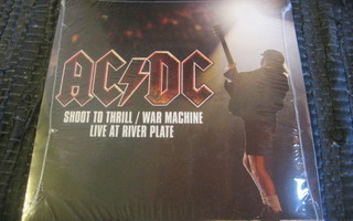 7" - AC/DC - Shoot To Thrill / War Machine (Live At River Pl