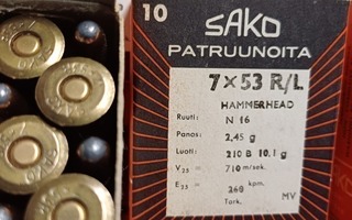 Sako Boxer 7x53R Patruunaa