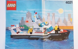 Lego ohje 4021 Police Patrol 1991