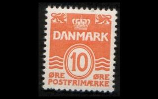 Tanska 201_II ** Aaltoviiva 10 öre (1933)