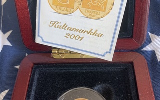 Kultamarkka 1mk 2001 markan muistoraha 750 Reijo Paavilainen