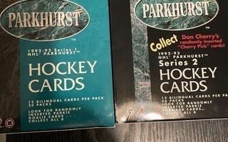 1992-93 Parkhurst peruskortteja