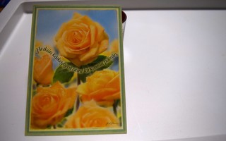 postikortti (A) ruusu