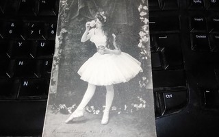 Kaunis Ballerina Tyttö v.1903 PK100