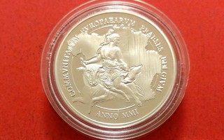 Belgia, kaunis hopearaha, 500 Francs 2001. (KD21)