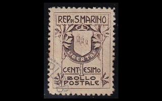 San Marino 47_II o Vaakuna 1 C (1907)