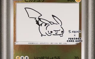 Pikachu PSA 10 - japanilainen Yu Nagaba Promo 208/S-P