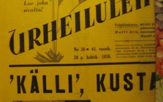 Suomen Urheilulehti Nro 36/1938 (26.10)