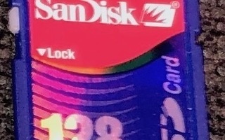128Mb SanDisk SD muistikortti