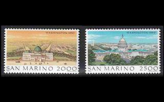 San Marino 1430-1 ** Maailman kaupunkeja Washington (1989)