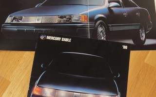 1986 Mercury Sable esite - KUIN UUSI - 8 sivua