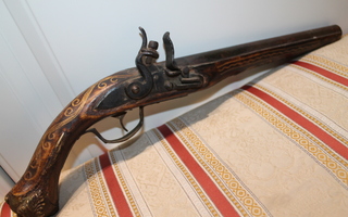 Ottomaanien piilukko pistooli 1700-luku 44cm replika ase