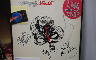 WHITESNAKE - TROUBLE LP NELJÄLLÄ NIMMARILLA ! KEHYSTETTY