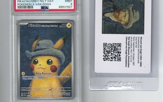 2023 Pokémon X Van Gogh - Pikachu with Grey Felt Hat - PSA 9