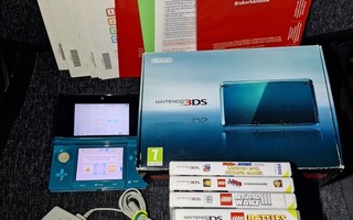 Nintendo 3ds konsoli + 5 peliä