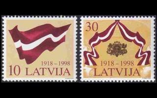 Latvia 490-1 ** Itsenäisyys 80v (1998)