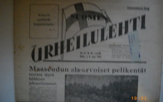Suomen Urheilulehti Nro 22/1945 (25.2)