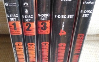 Criminal Minds kausi 1-5 [30x DVD]