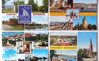 Postikortteja Kotkasta 1960–80-luvulta