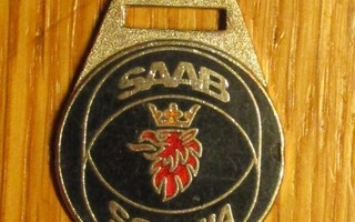 Saab Scania metallinen avaimenperän osa