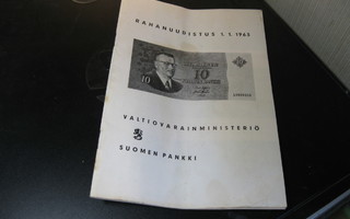 Rahanuudistus 1.1.1963