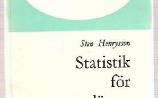Henrysson: Statistik för lärare