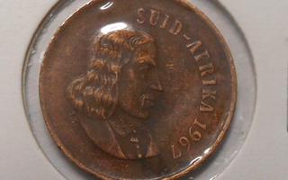 Suid Afrika. 1 cent 1967.
